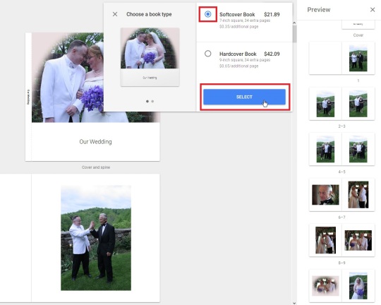 Select Photo Book Cover