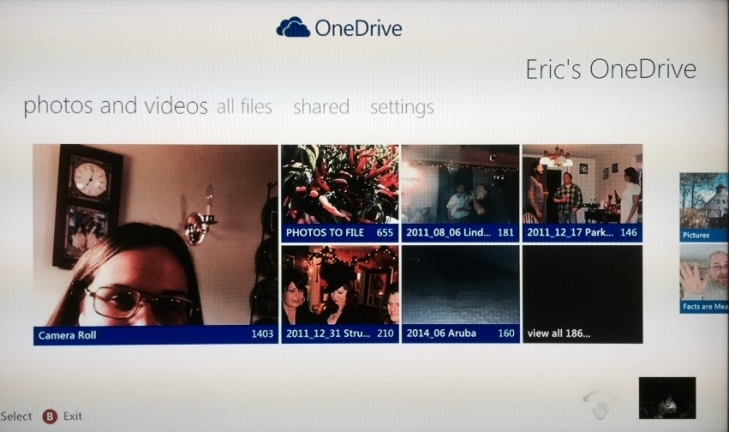 OneDrive on Xbox