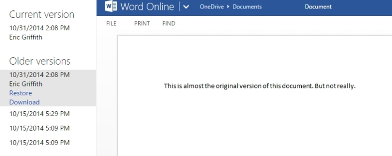 Access File Versions