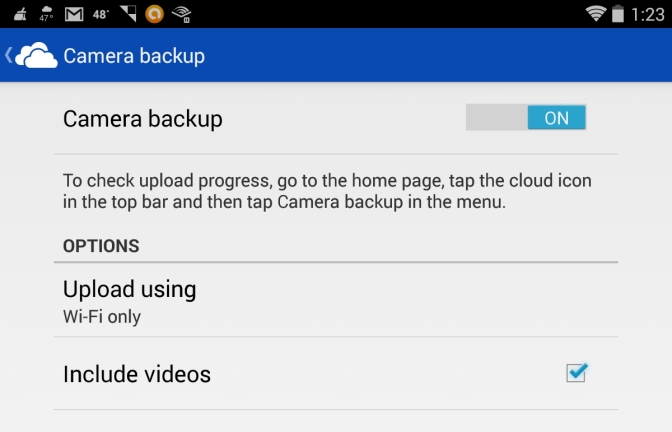 Increase Your 5GB of Storage with Camera Backup