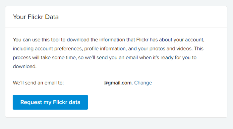 Request Flickr Data