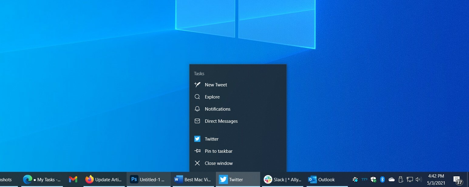 Windows Taskbar