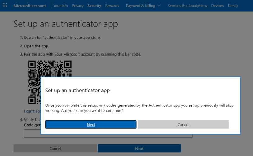 Microsoft Two-Step Verification