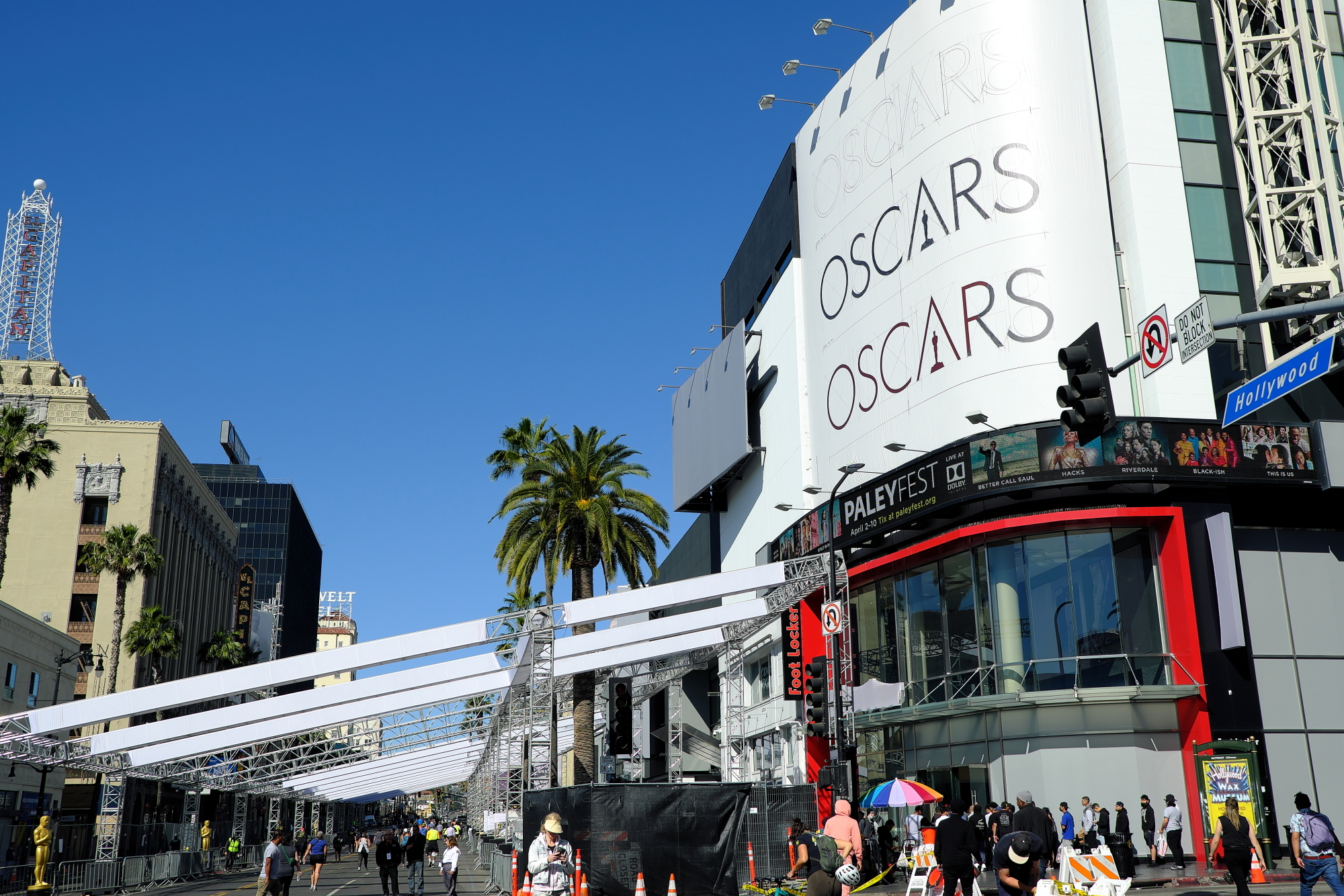 oscar prep at the Dolby Theater