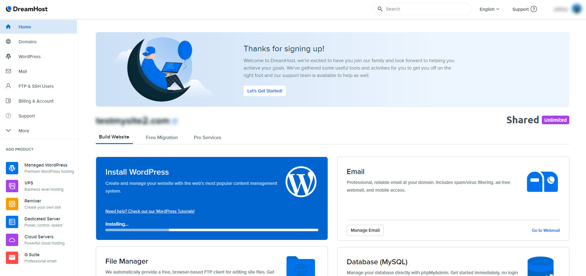 Dreamhost's backend