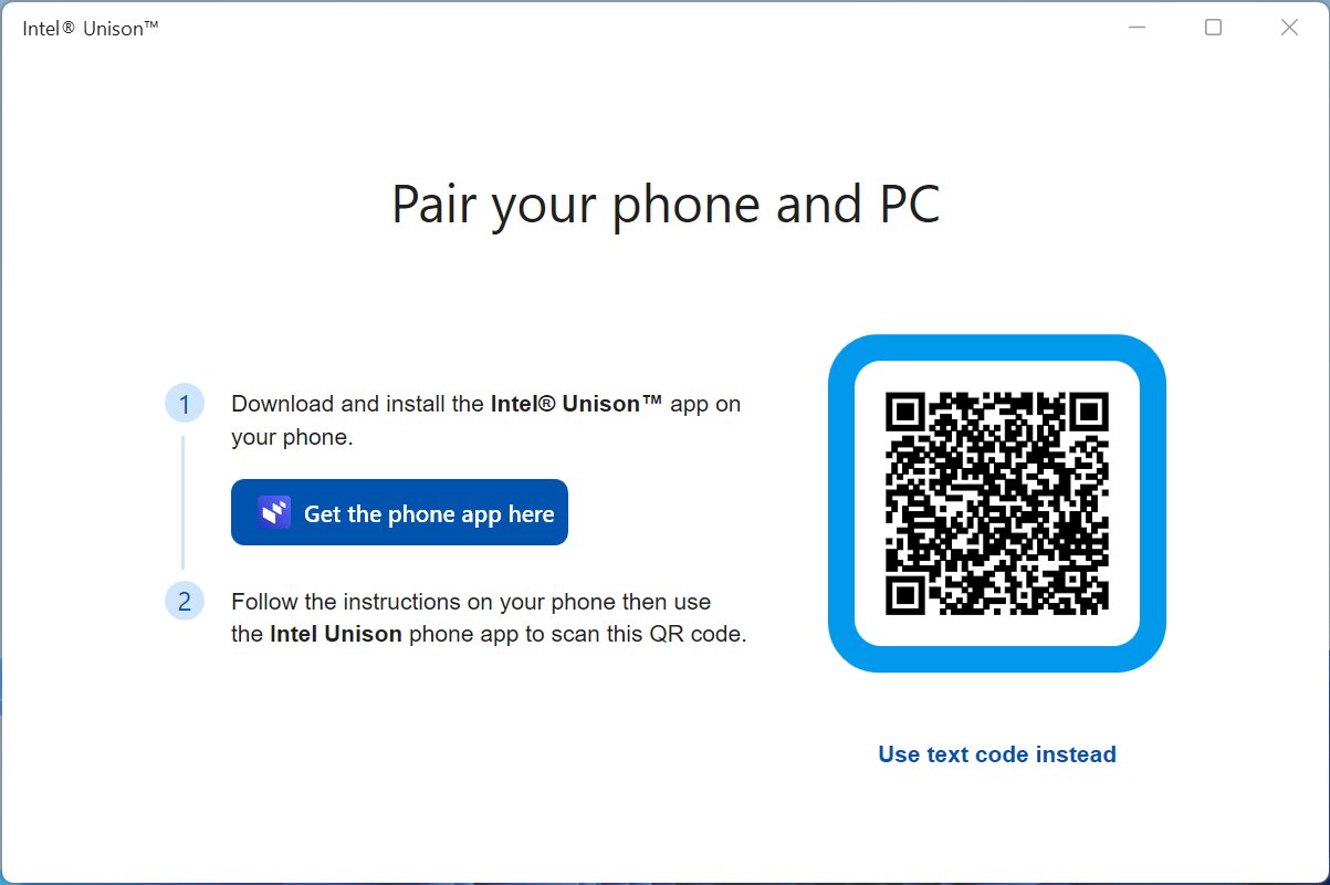Scan the QR code with your phone