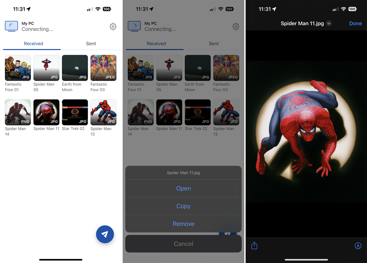 Run specific commands on a file