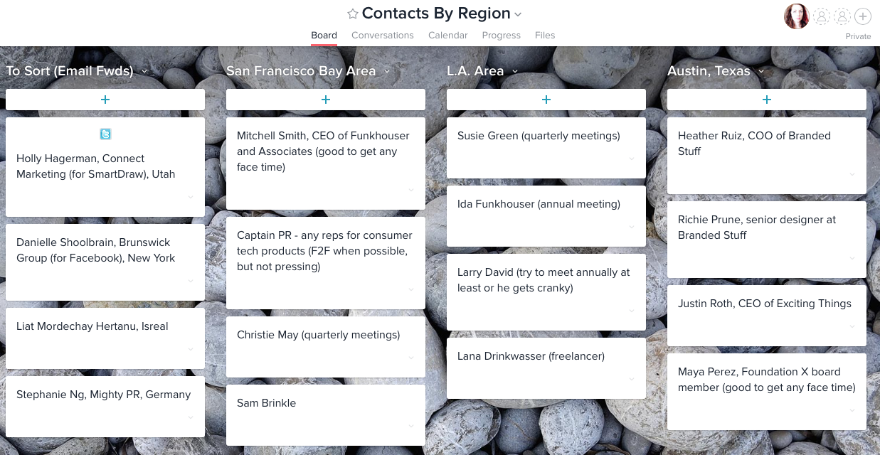 Kanban Contacts