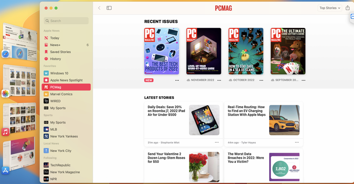 Click the icons on the Dock or Desktop for the apps you want to launch