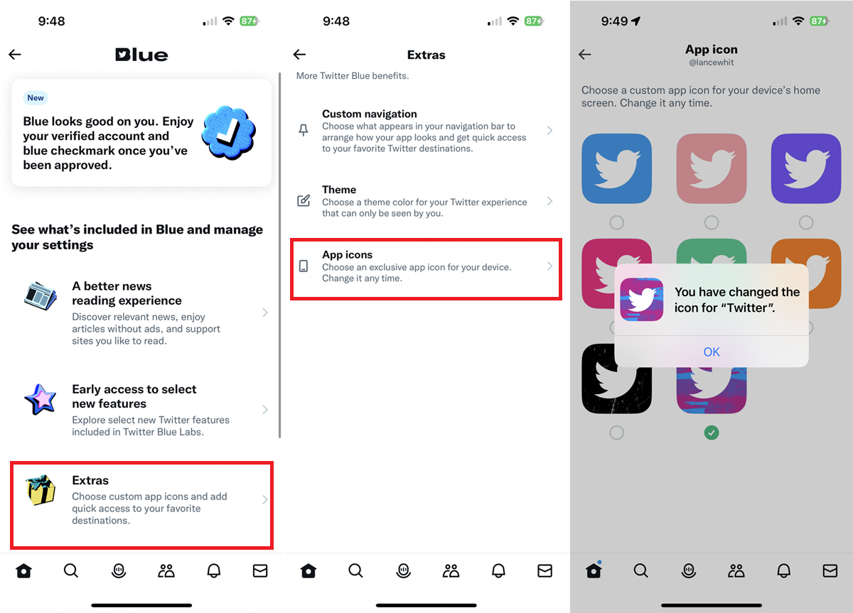 Change the Icon for the Mobile Twitter App