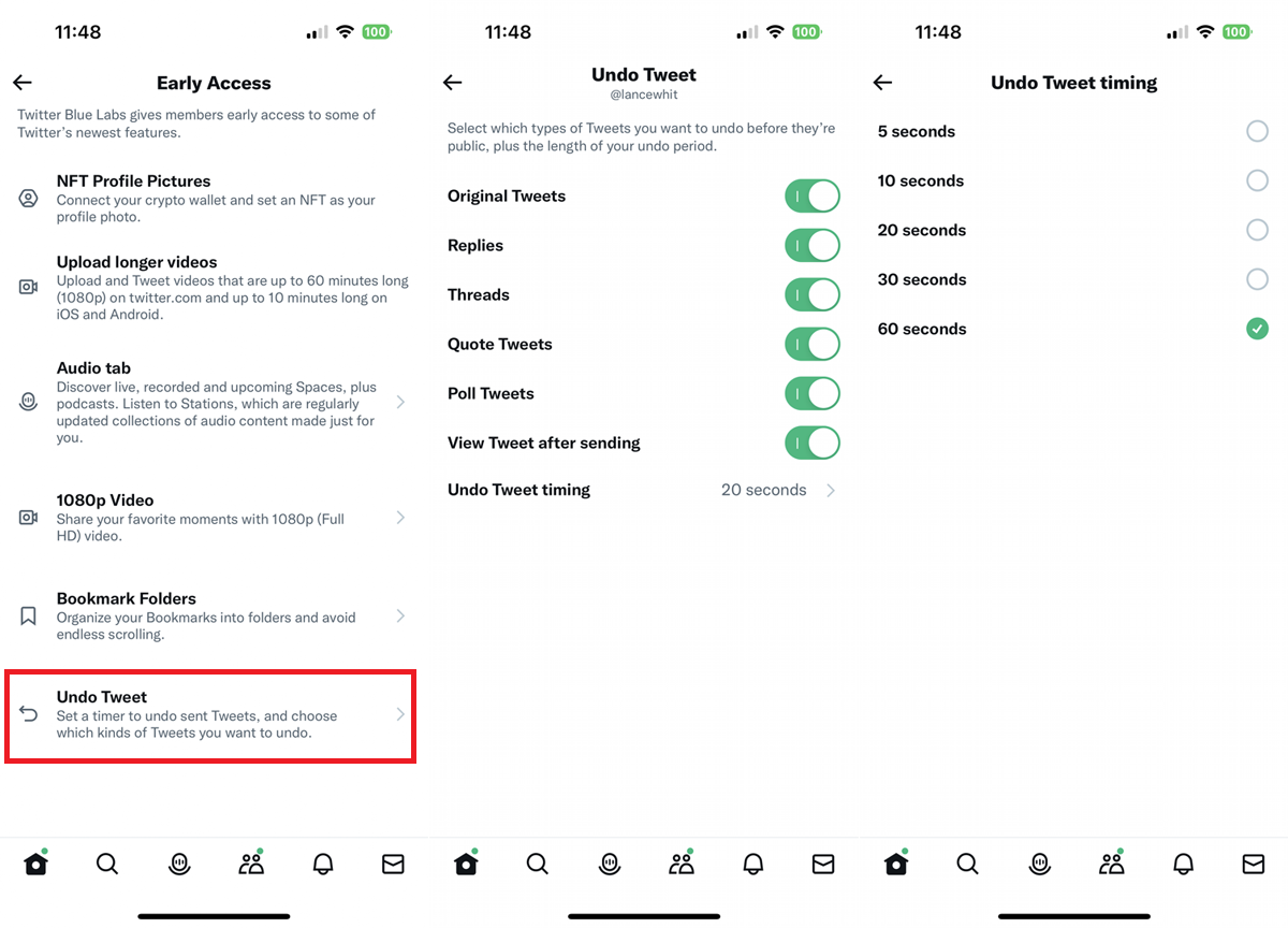 Modify the countdown time and other options