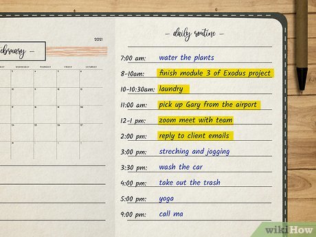 Image titled Schedule Your Day Step 5