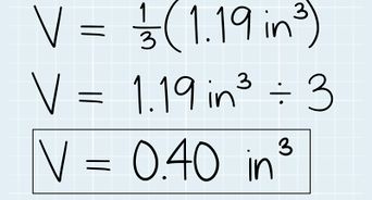 Calculate the Volume of a Cone