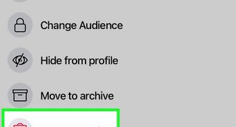 Delete Comments or Posts on Facebook on the Facebook App