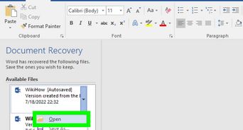 Set up Autosave on Microsoft Word 2007