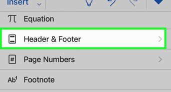 Insert Page Numbers in Word