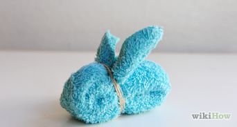 Fold a Rabbit Wash Cloth
