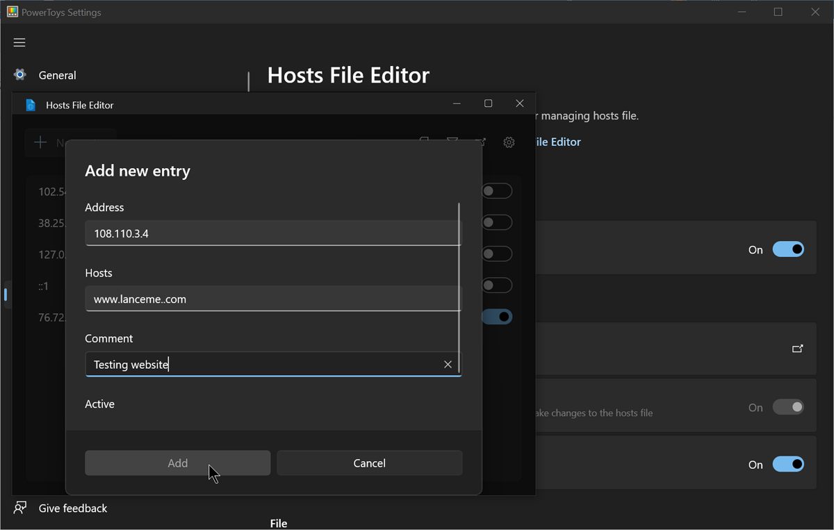 Continue using Hosts File Editor