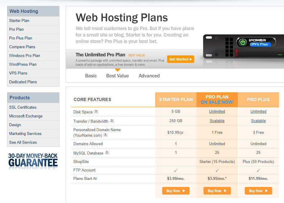 Pick the best option for your needs
