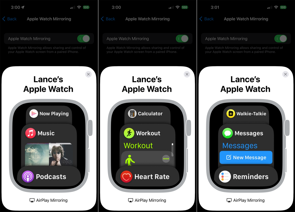 Press the side button