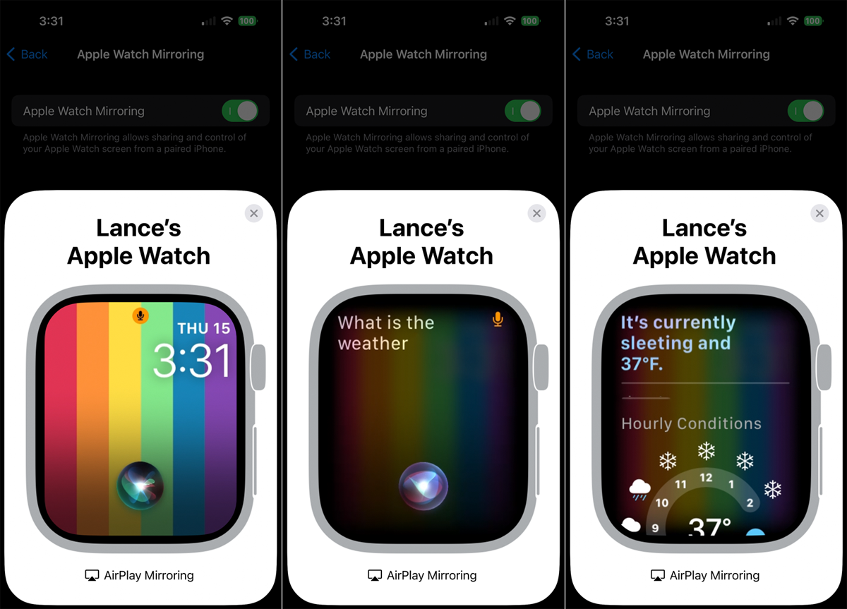 Press down on the Digital Crown