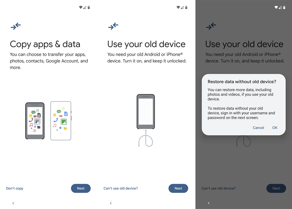Restore From Previous Backup