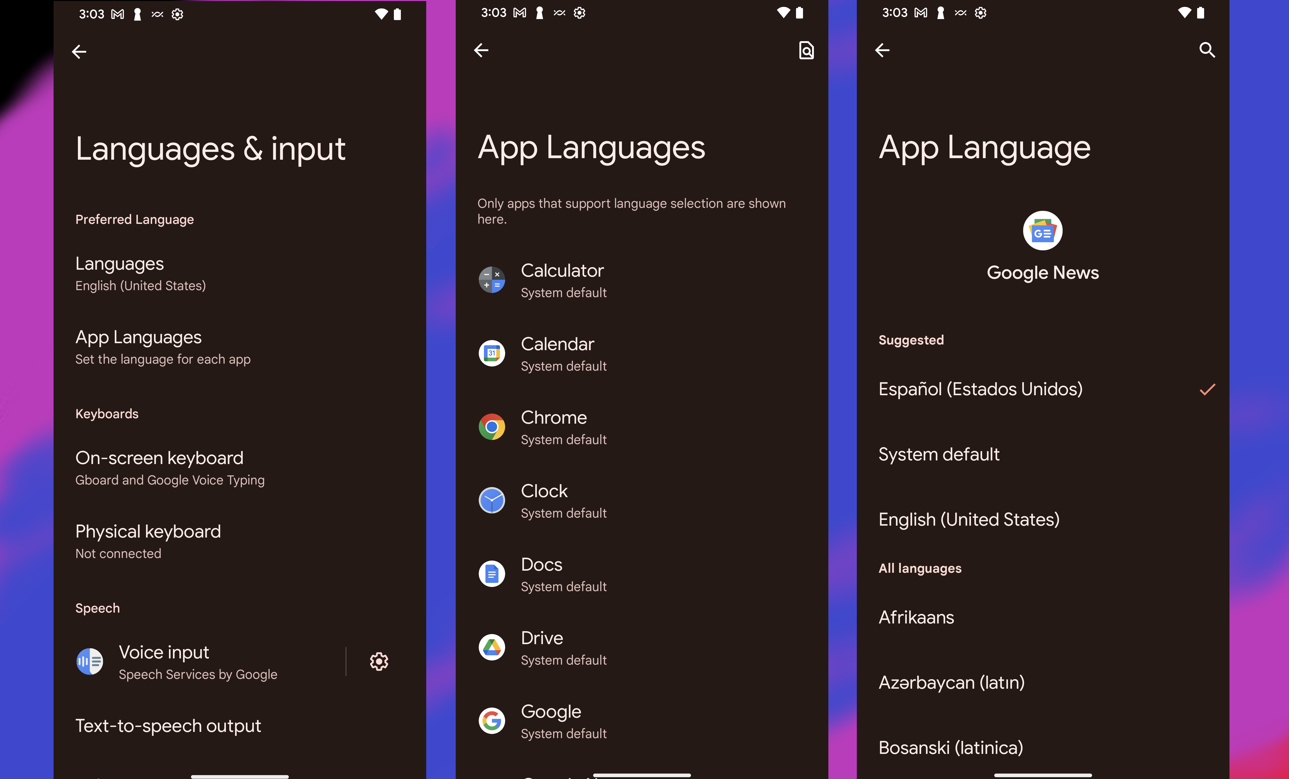 Personalizing Language in Android 13