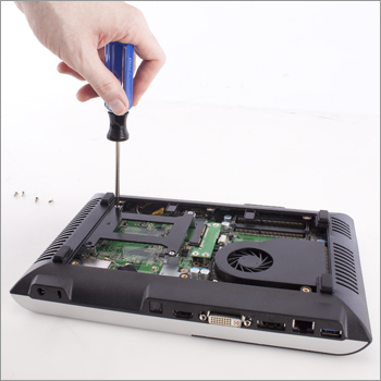 3) Unscrew the Hard Drive Bracket