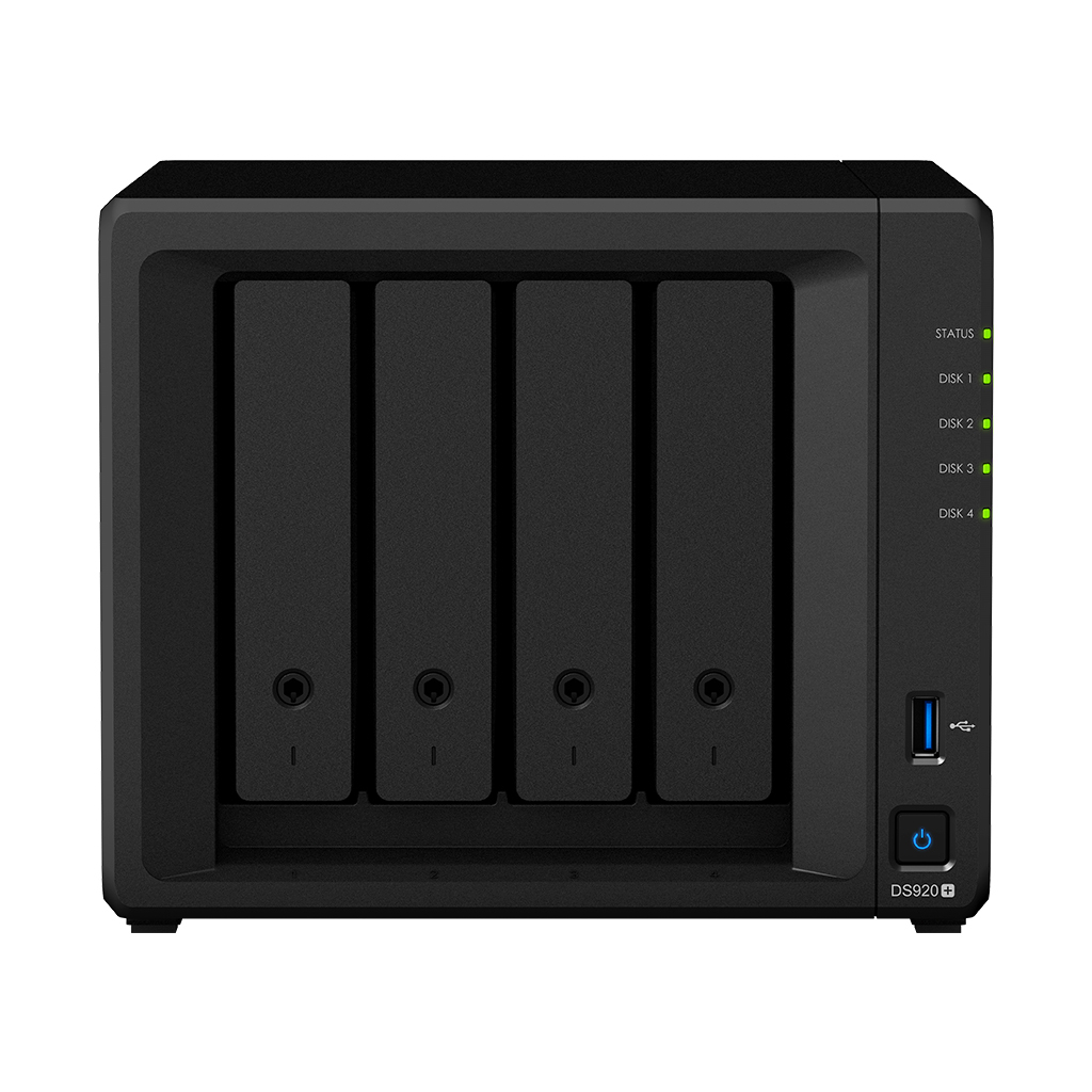 Synology DiskStation DS920+ front product shot