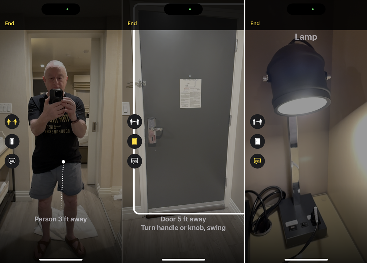 Detect and describe people and objects