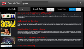 Meetup Search