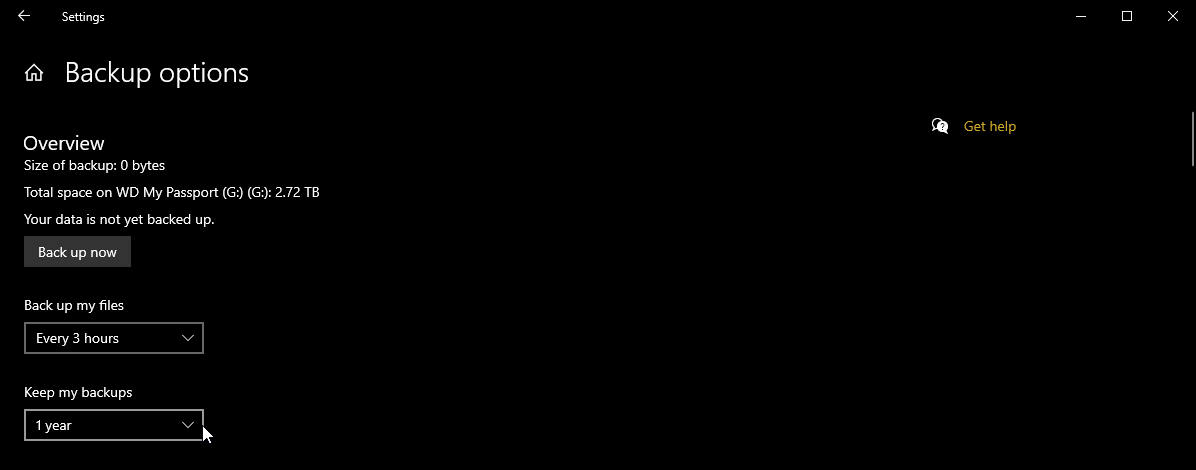 Click the dropdown menus