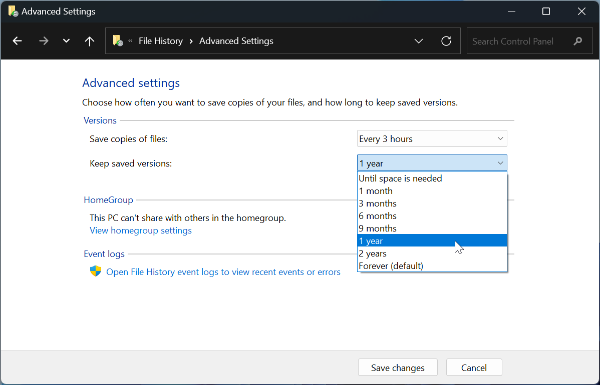 Configure advanced settings