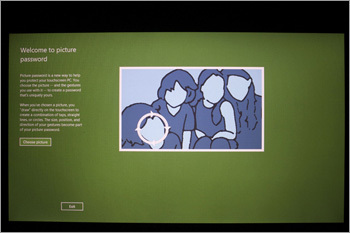 You'll be able to log in by swiping and tapping  a picture.