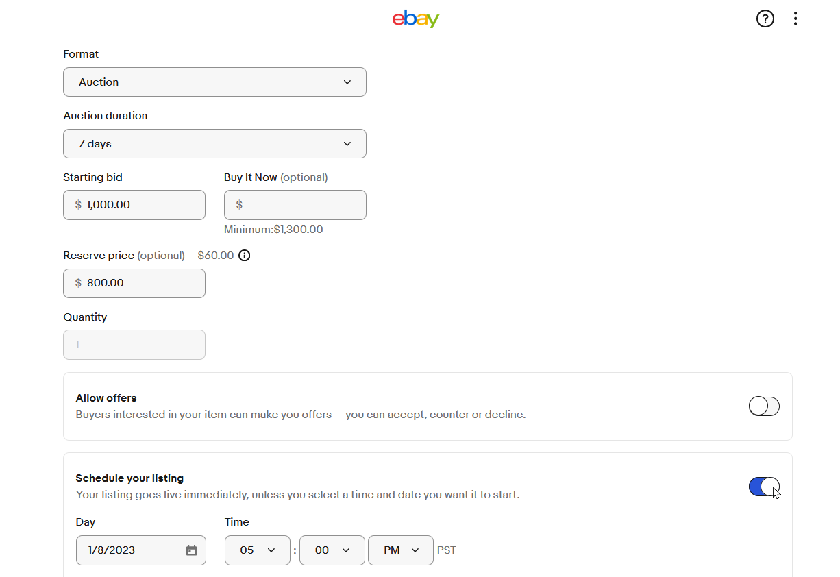 Time Your Auction Properly