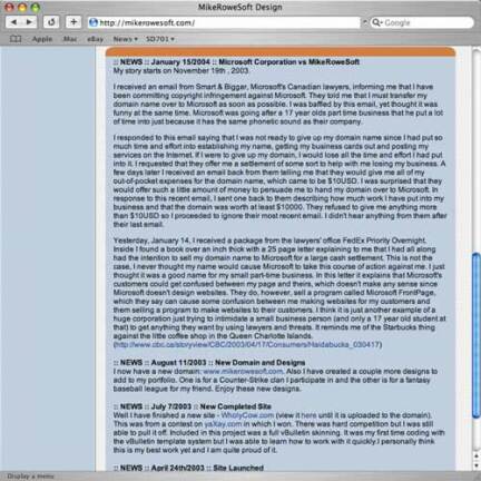 MikeRoweSoft.com (2004)