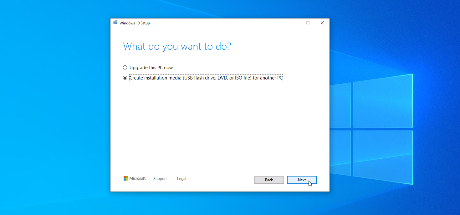 create installation media