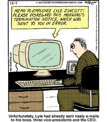 Fired via Email