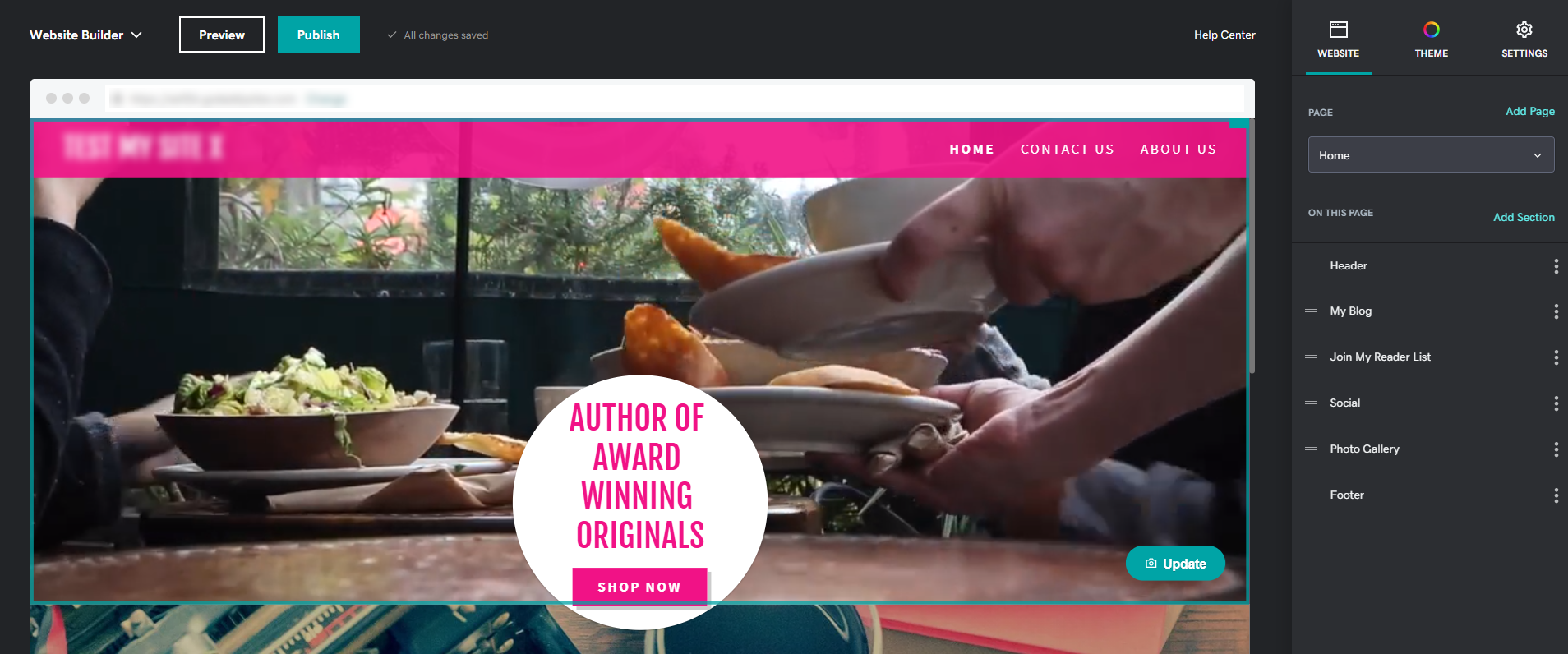 Godaddy's backend interface