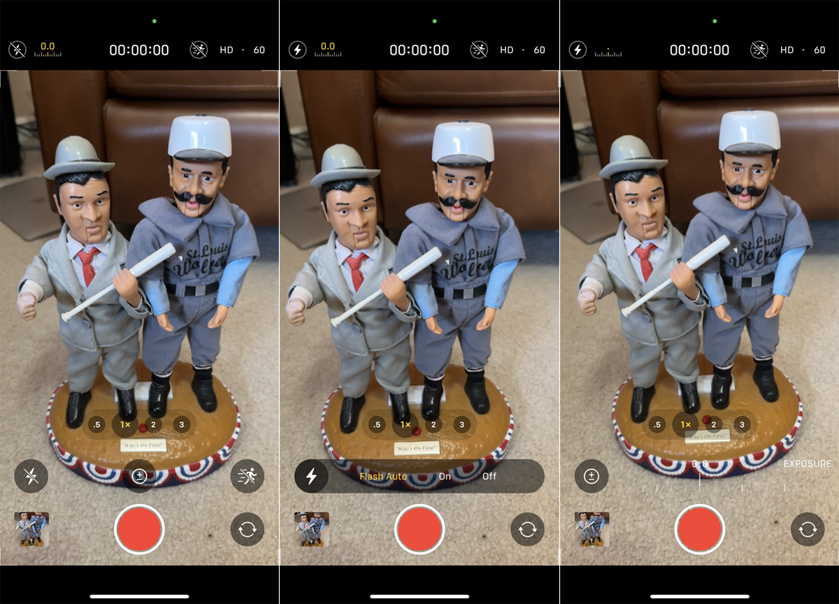 Control the flash and exposure