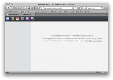 Apple's MobileMe Glitches