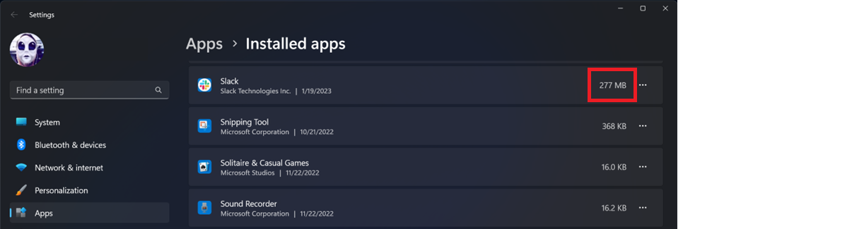 Repair App in Windows 11
