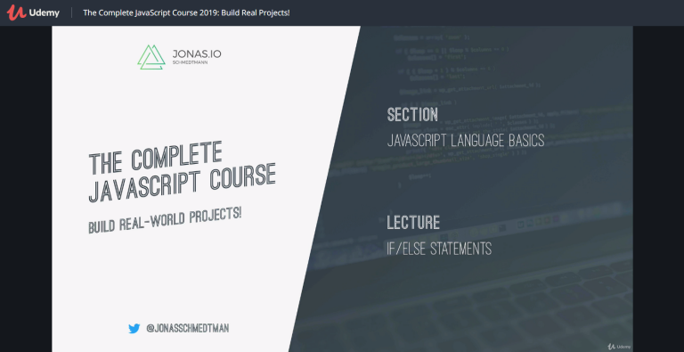 The Complete JavaScript Course 2019: Build Real Projects!