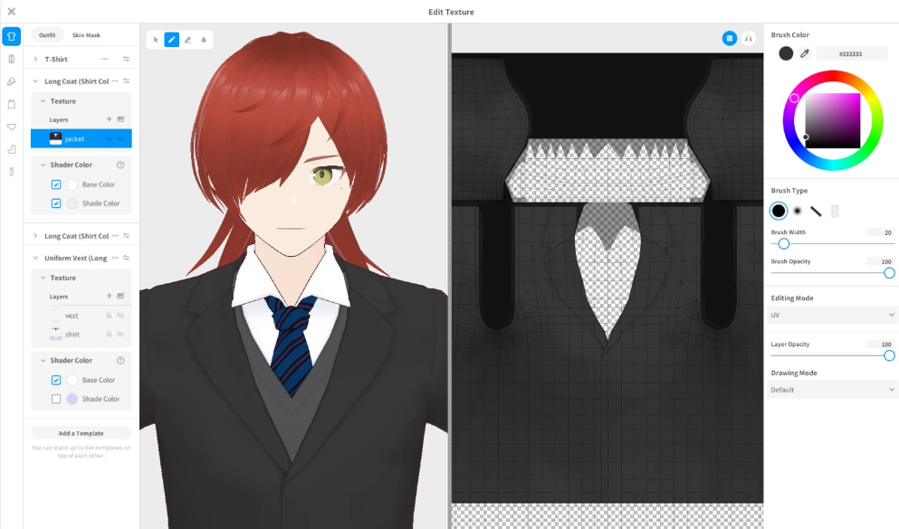 vroid avatar clothing