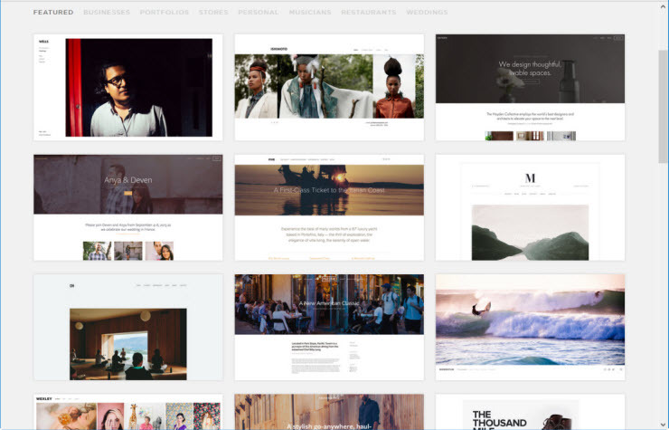 Squarespace Cover Pages