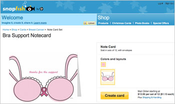 Snapfish "Pink Gives" Photo Products