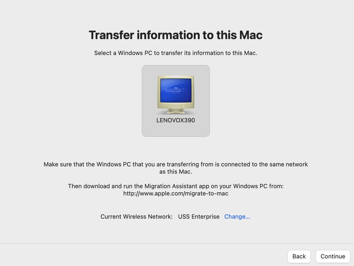 Select the icon for your Windows computer