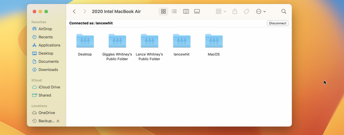 Connect to other Mac