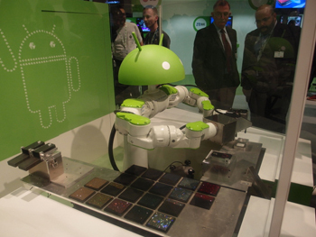 Android Bedazzling Robot