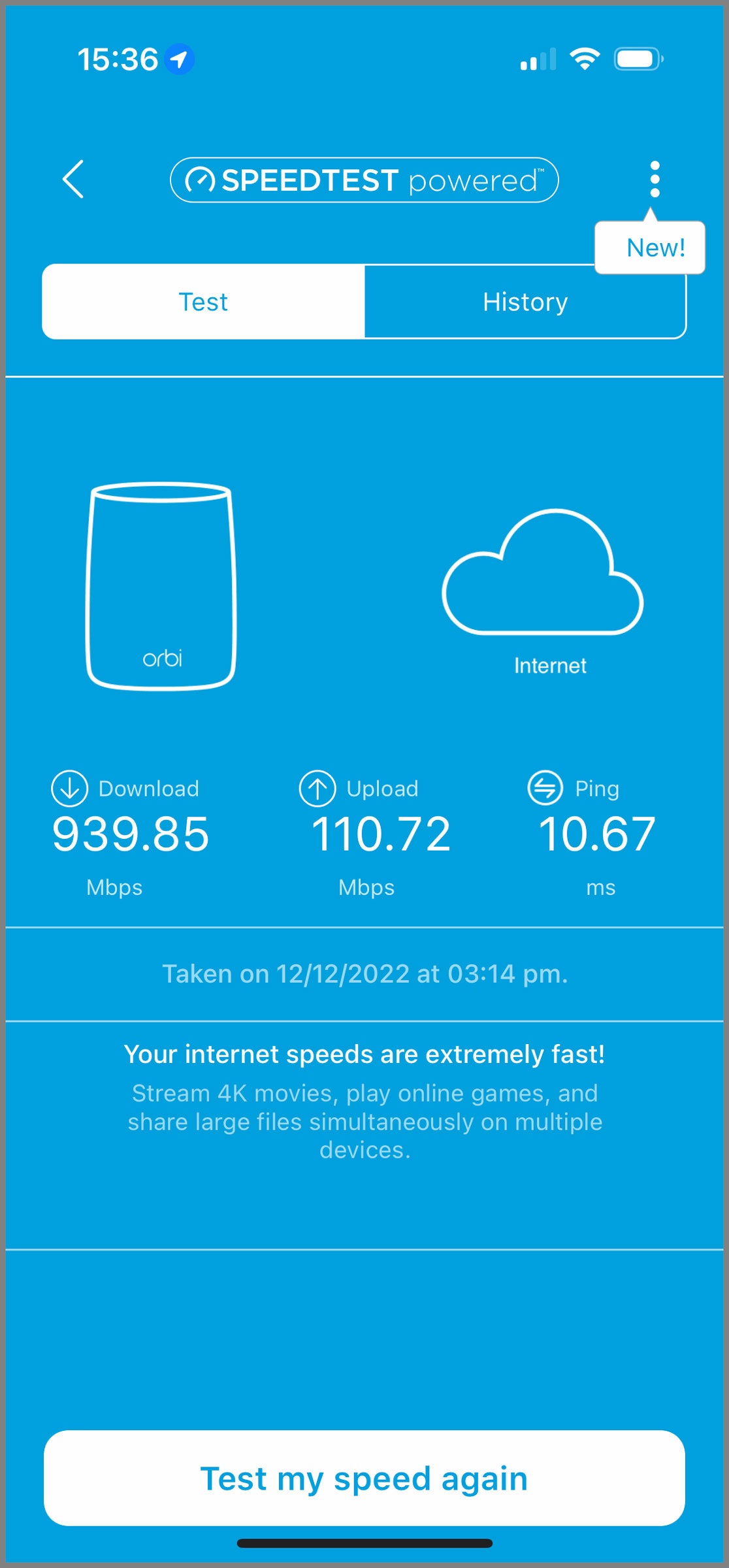 Orbi App Screenshot